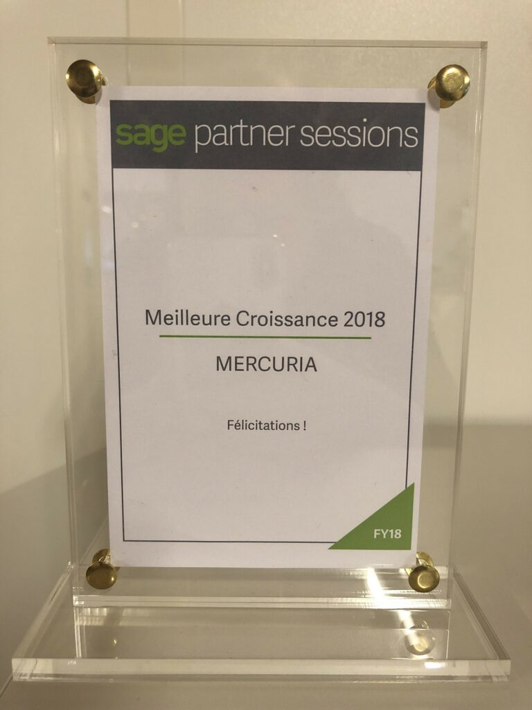 Mercuria prix de la meilleure croissance sage 2018