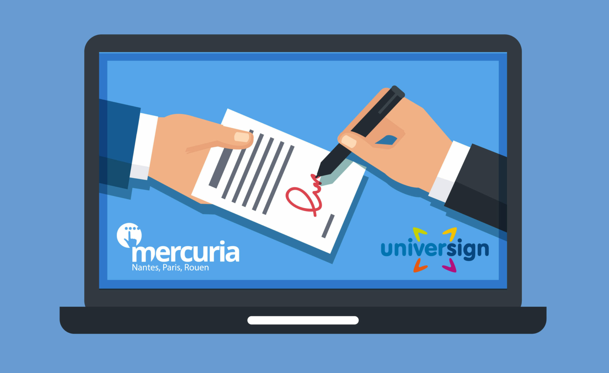 Signature electronique mercuria universign