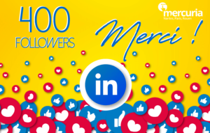 Vous êtes désormais plus de 400 à nous suivre sur LinkedIn !