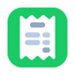 Pictogramme carré blanc Cleemy Notes de frais