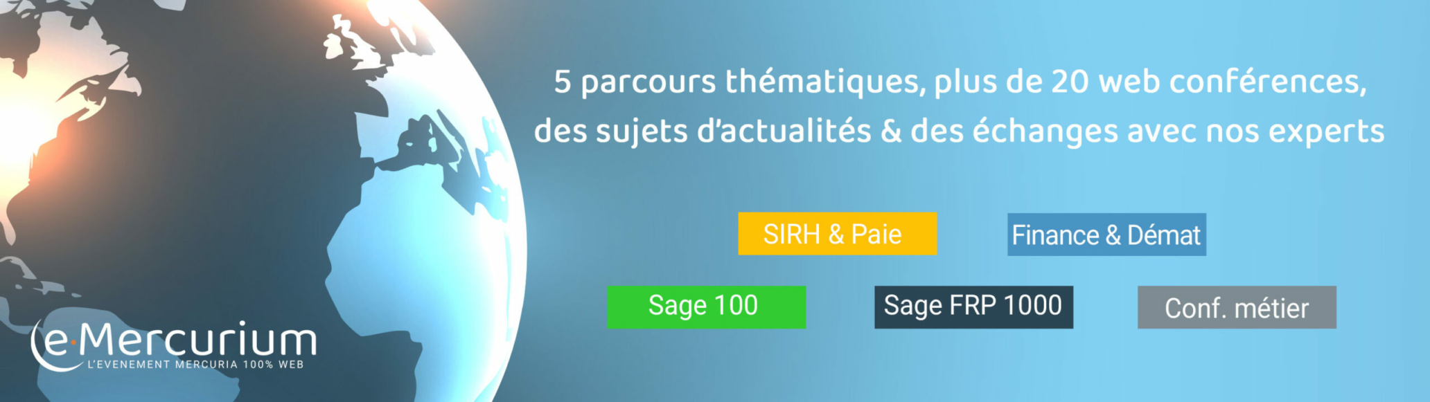 e-Mercurium 2022, évènement, 5 parcours thématiques solutions de gestion experts Mercuria