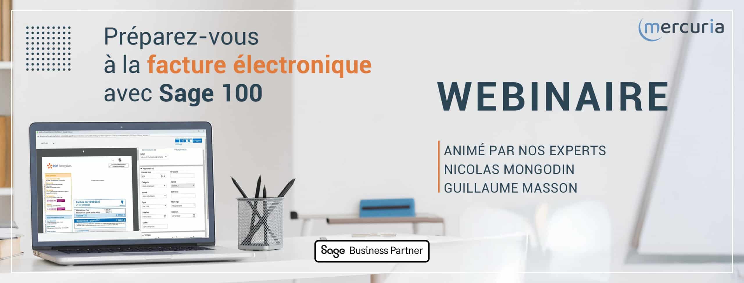 Mercuria Webinaires clients Sage 100 et la réforme de la facturation