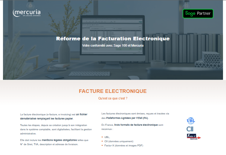 Mercuria Kit de conrformité Sage 100 RFE